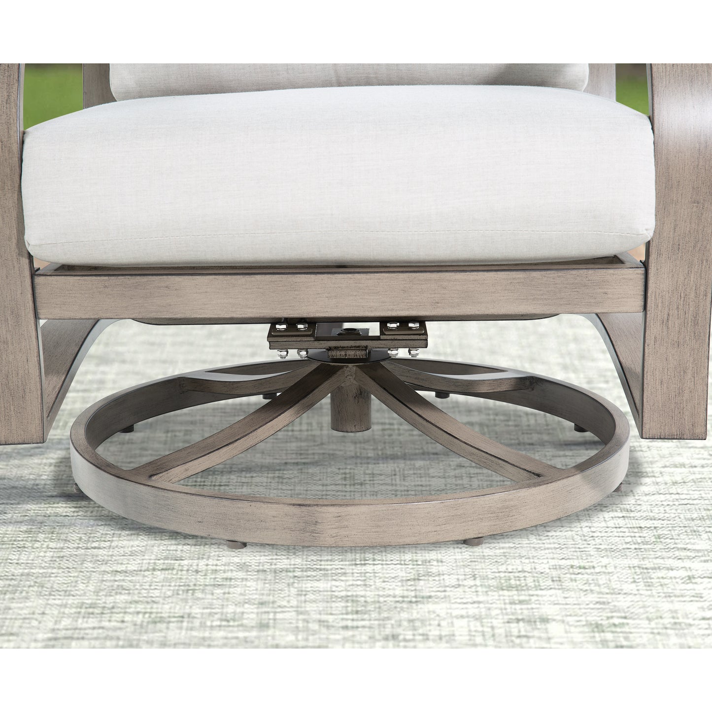 Chamber Aluminum Patio Bistro Set with Sunbrella® Cushions