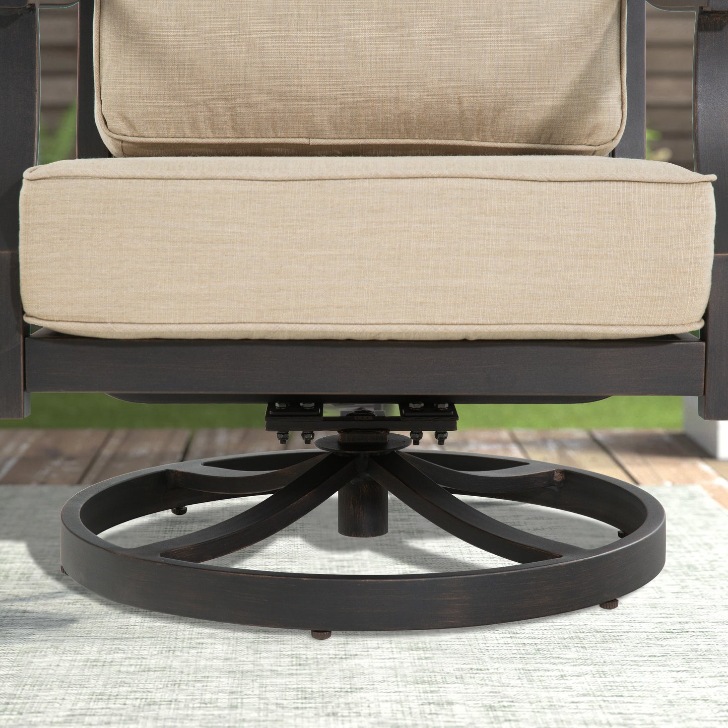 Tamarin 5-Piece Outdoor Swivel Chair Set