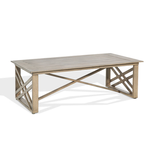 Hamarto Patio Aluminum Rectangular 44.5"L x 22.8"W Coffee Table