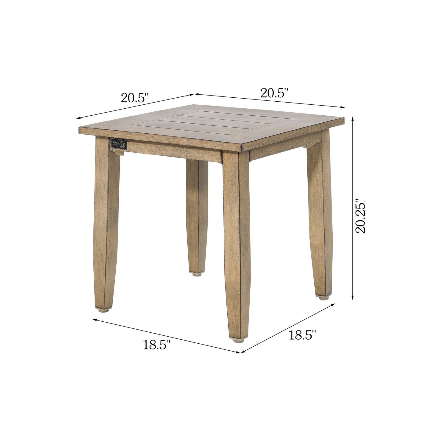Hamarto 2 Person Aluminum Patio Bistro Set With Side Table