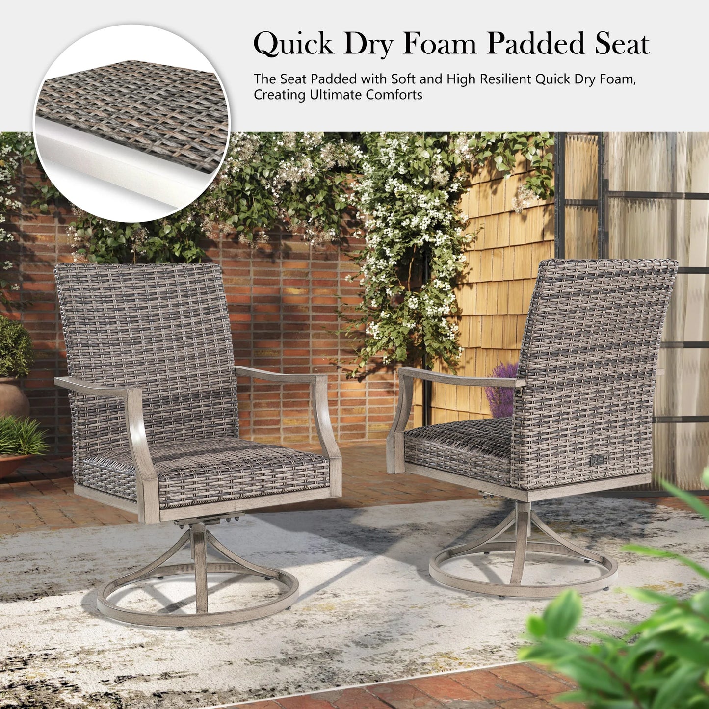 Allure 7-Piece Patio Rectangular Dining Set For 6 Person