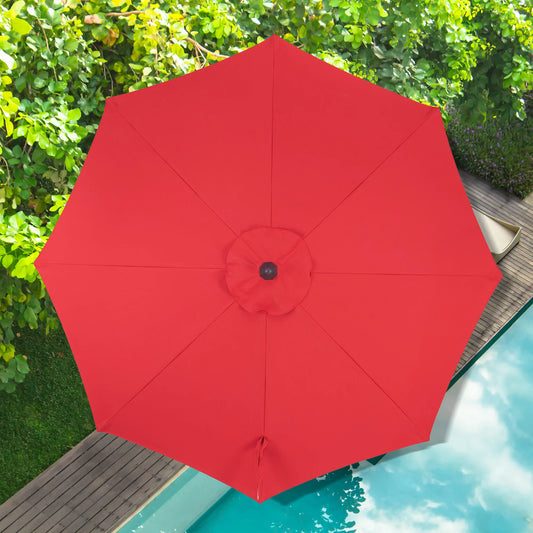 OPEN BOX I PATIO TREE 11ft Patio Octagon Market Umbrella with Sunbrella® Fabric Red