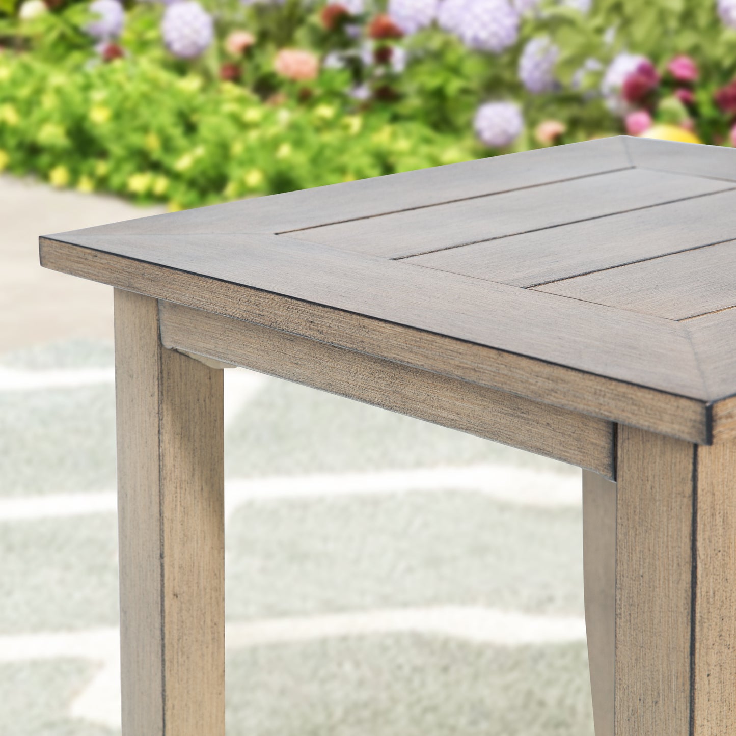 Hamarto/Harmoniti Patio Aluminum Square 20.5"L x 20.5"W Side Table