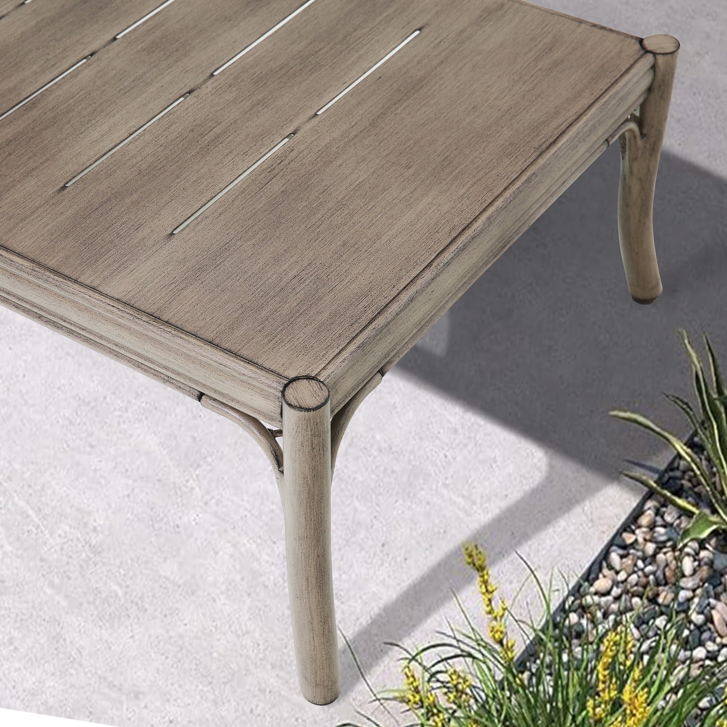 Lamando Patio Aluminum Coffee Table