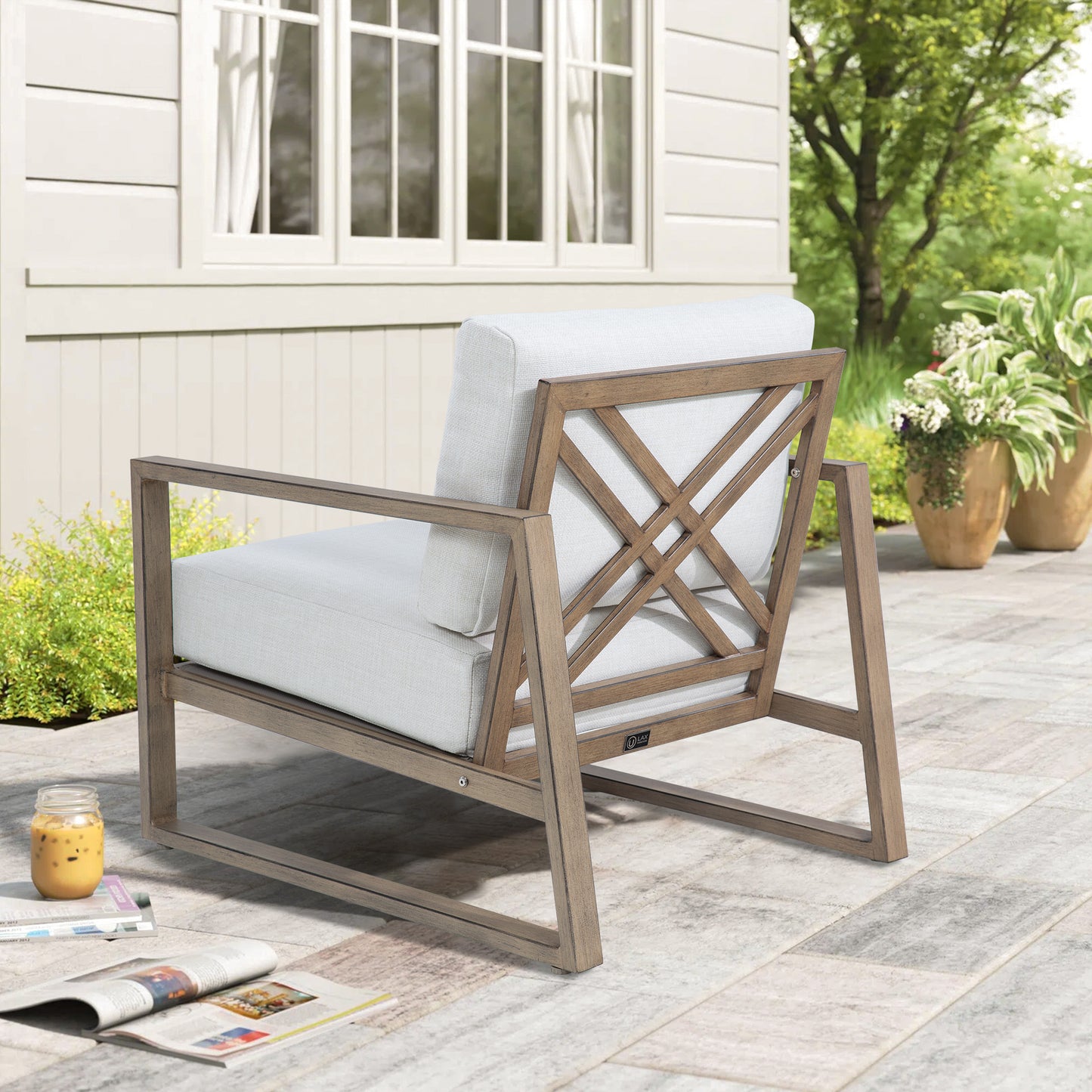 Hamarto 2 Person Aluminum Patio Bistro Set With Side Table