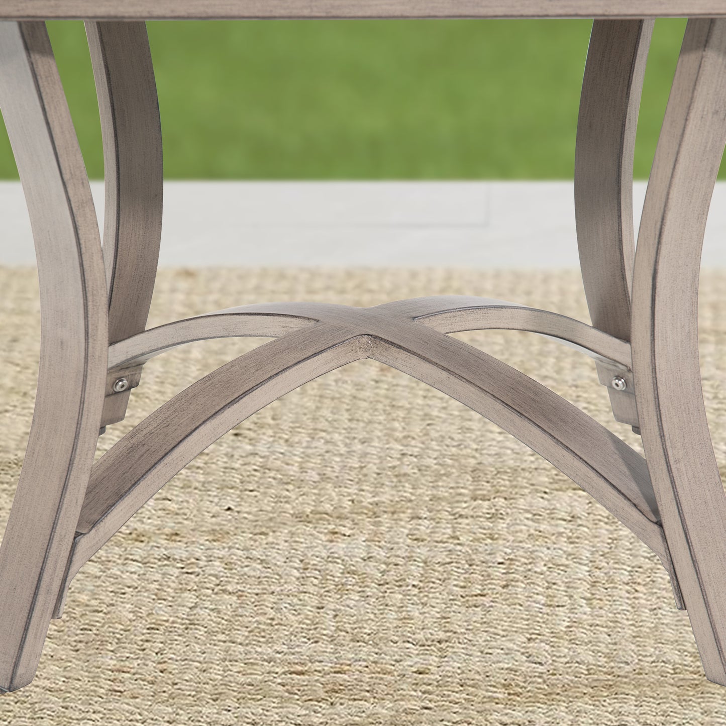 Chamber Aluminum Patio Bistro Set with Sunbrella® Cushions
