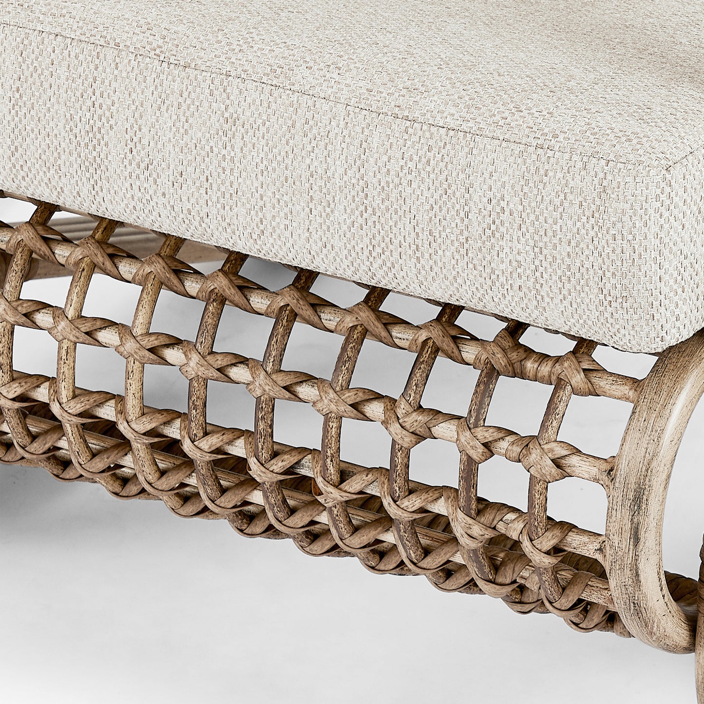 Arsterie Aluminum/Wicker Outdoor Couch Sofa with Cushion
