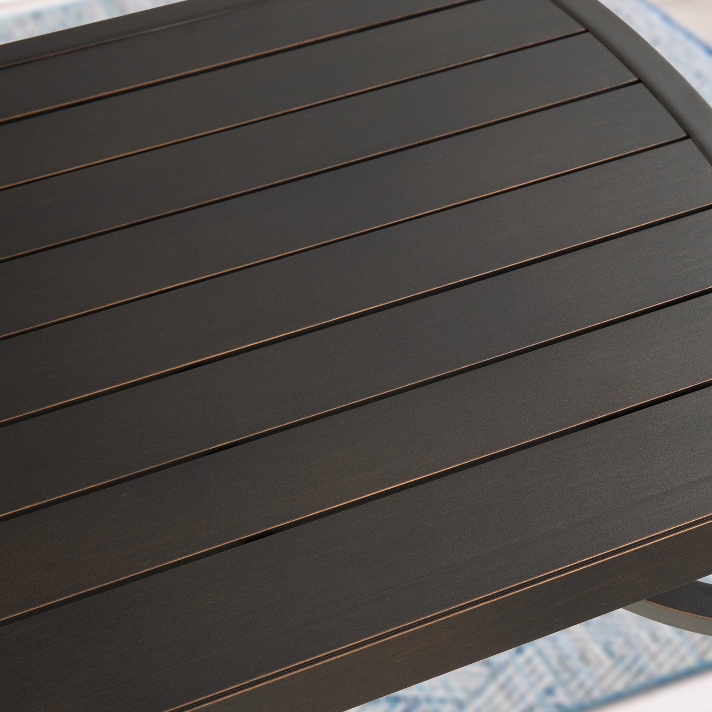 Tamarin Patio Aluminum Rectangular Coffee Table