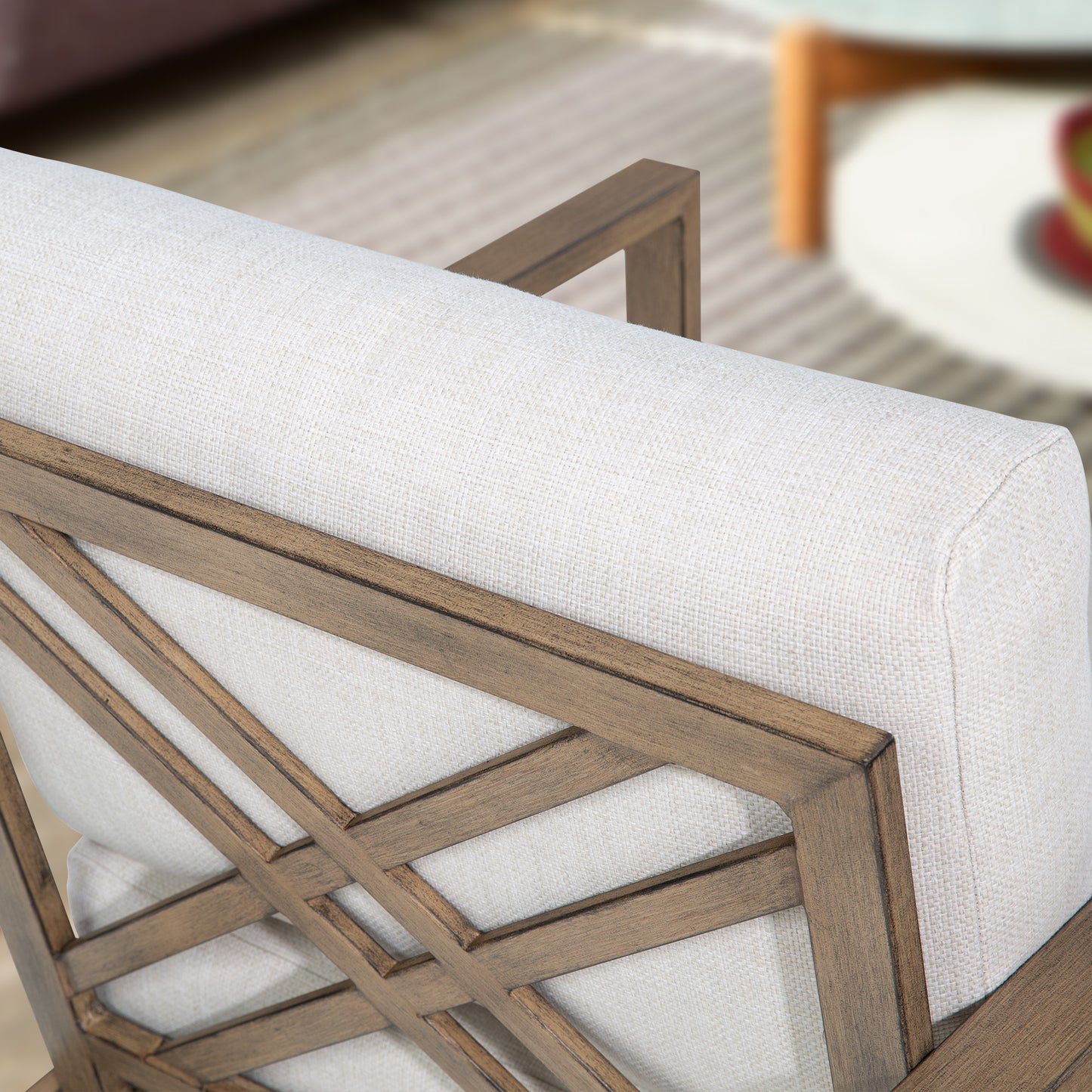 Hamarto 6 Pieces Aluminum Patio Conversation Sofa Set With Olefin Cushions For 5 Person