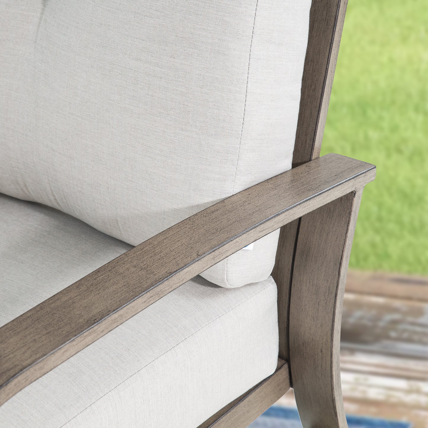 Chamber Aluminum Patio Bistro Set with Sunbrella® Cushions