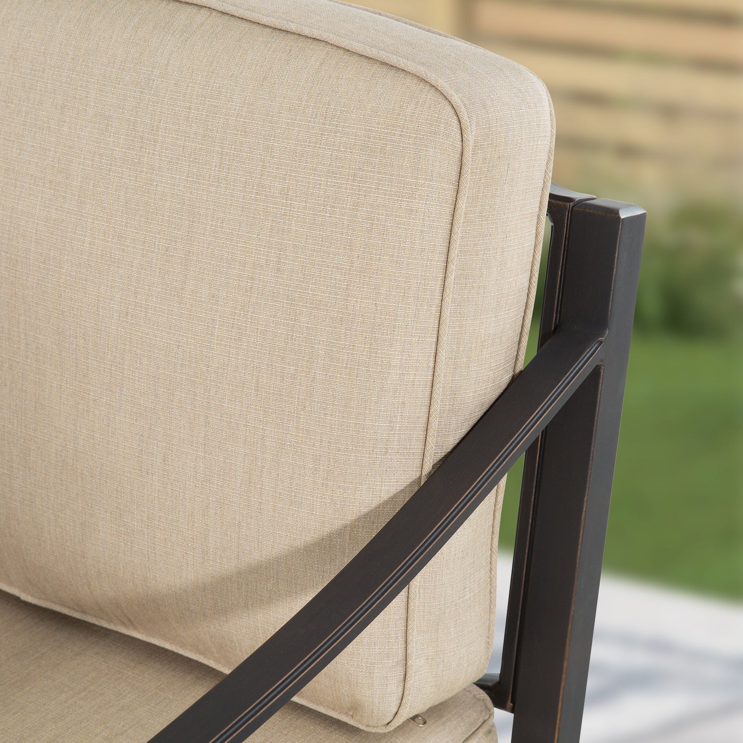 Tamarin 3 Pieces Aluminum Patio Bistro Set With Sunbrella® Cushions