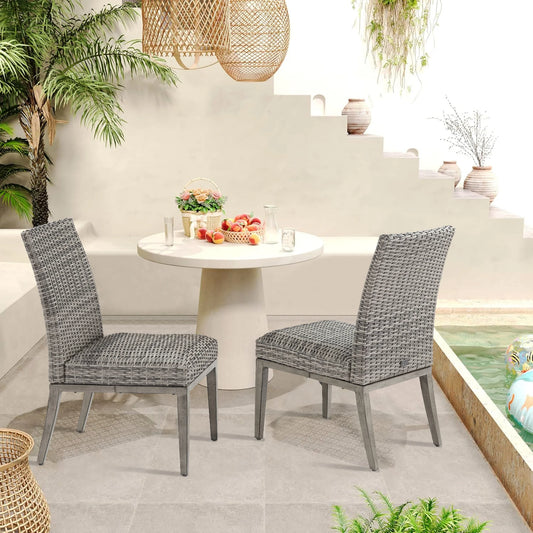 Allure Rattan Armless Dining Chair