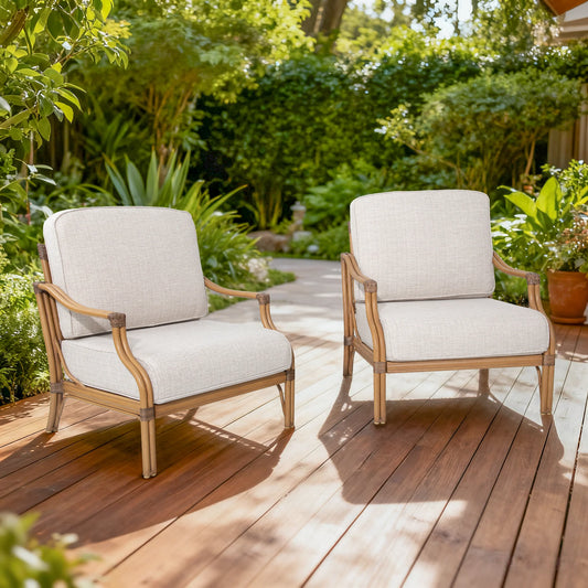 Arcadia 2 Pieces Aluminum Patio Lounge Chair