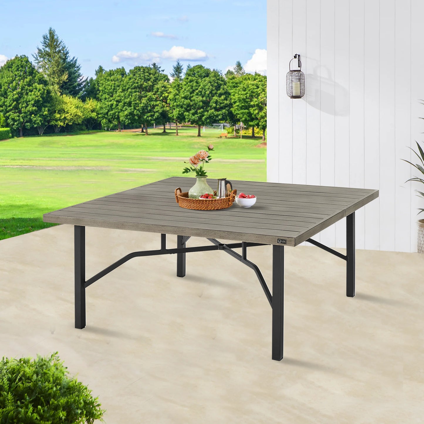 Azur 63.5 patio square dining table