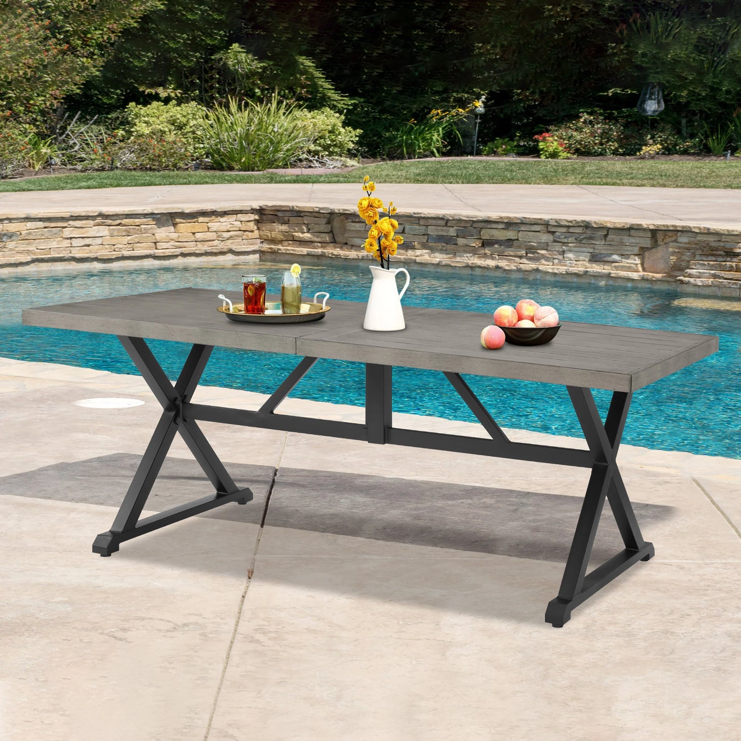 Azur 82.5” Rectangular Outdoor Dining Tables