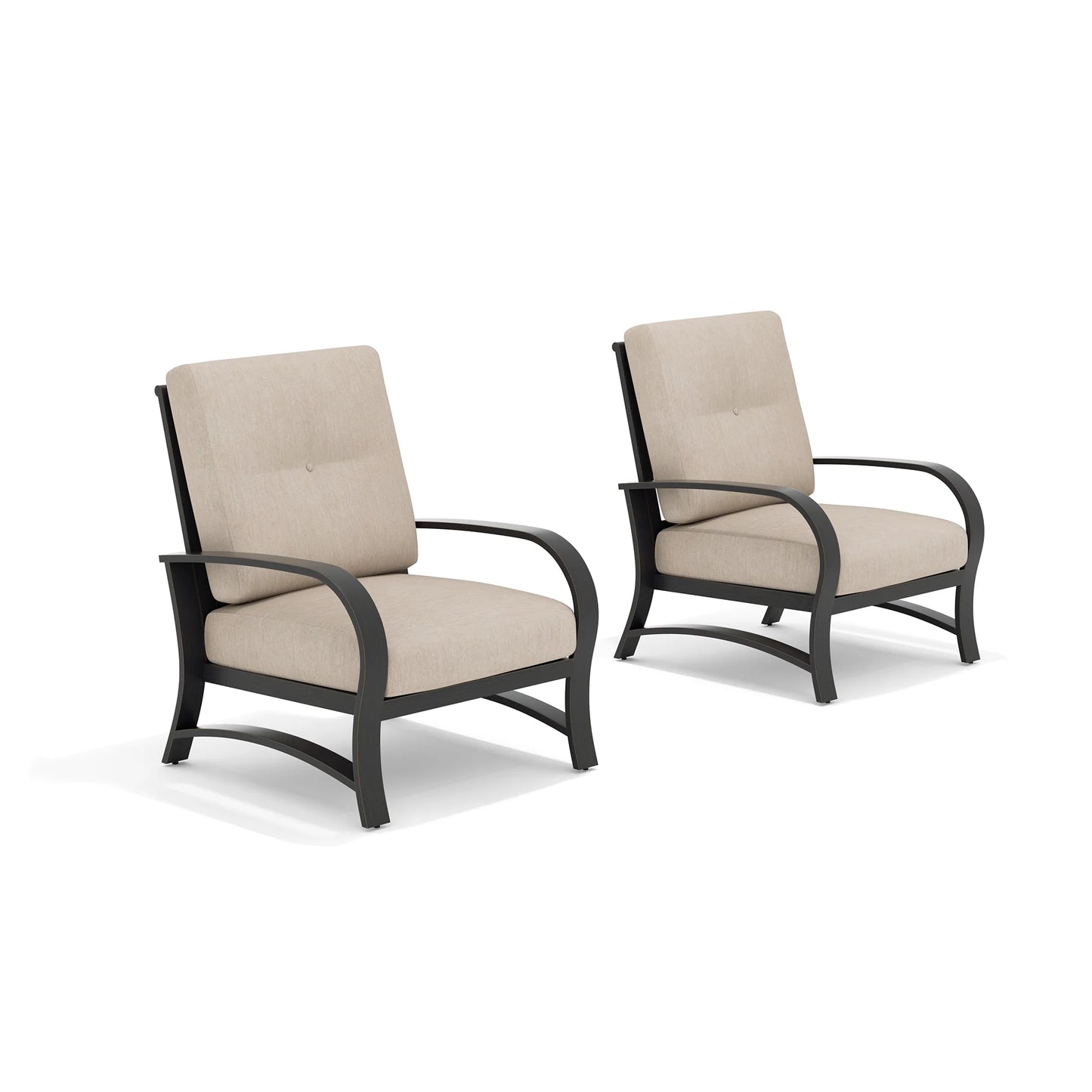 PEAK HOME Patio Aluminum Club Chair