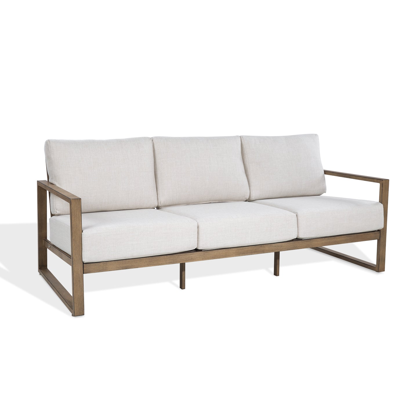 Patio Aluminum Sofa With Olefin Cushions