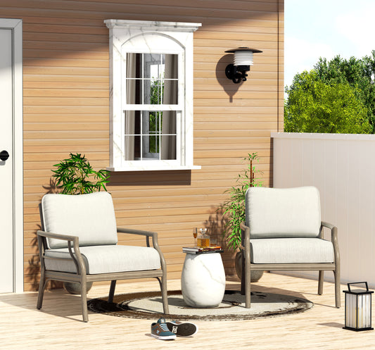 Lamando Patio Club Chairs With Olefin Cushions