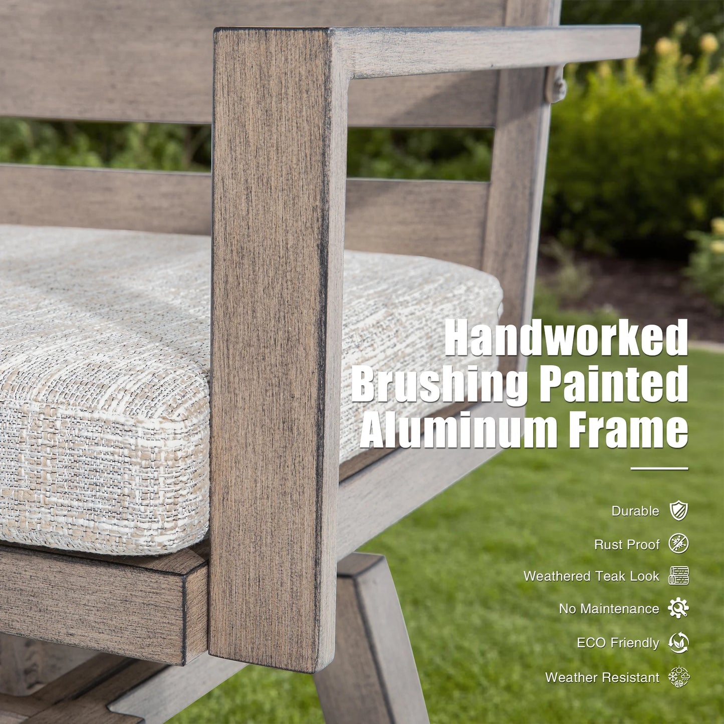 Winston Patio Aluminum Swivel High Bar Stools