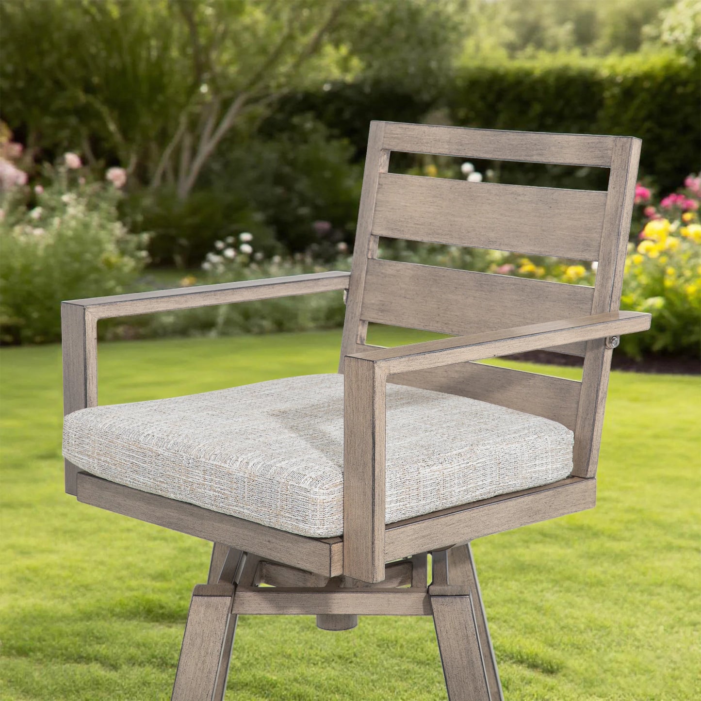 Winston Patio Aluminum Swivel High Bar Stools