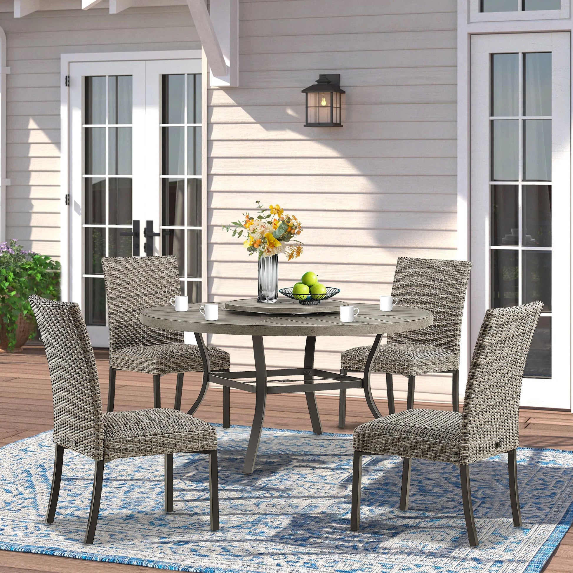 Pavane 5-Piece Patio Dining Set With Armless Chair