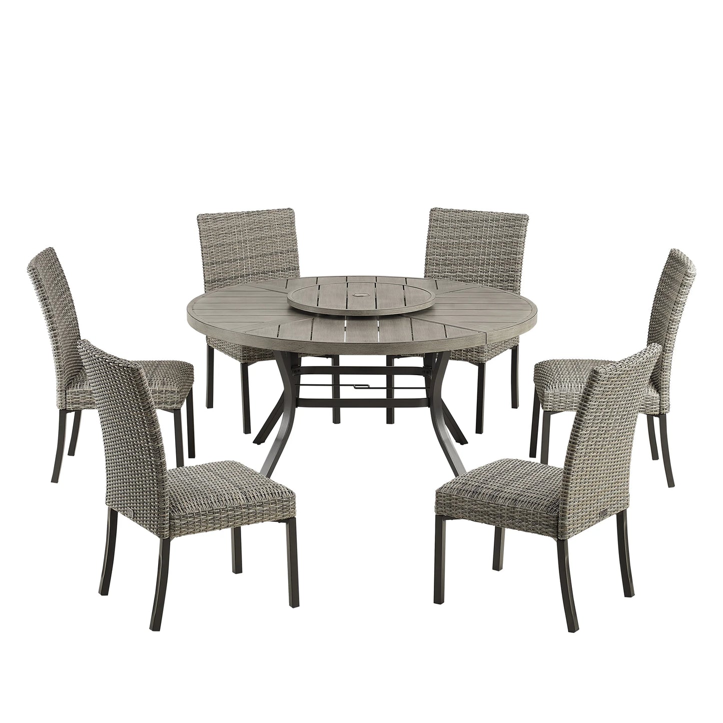 Pavane 7-Piece Outdoor Dining Set With Armless Chair
