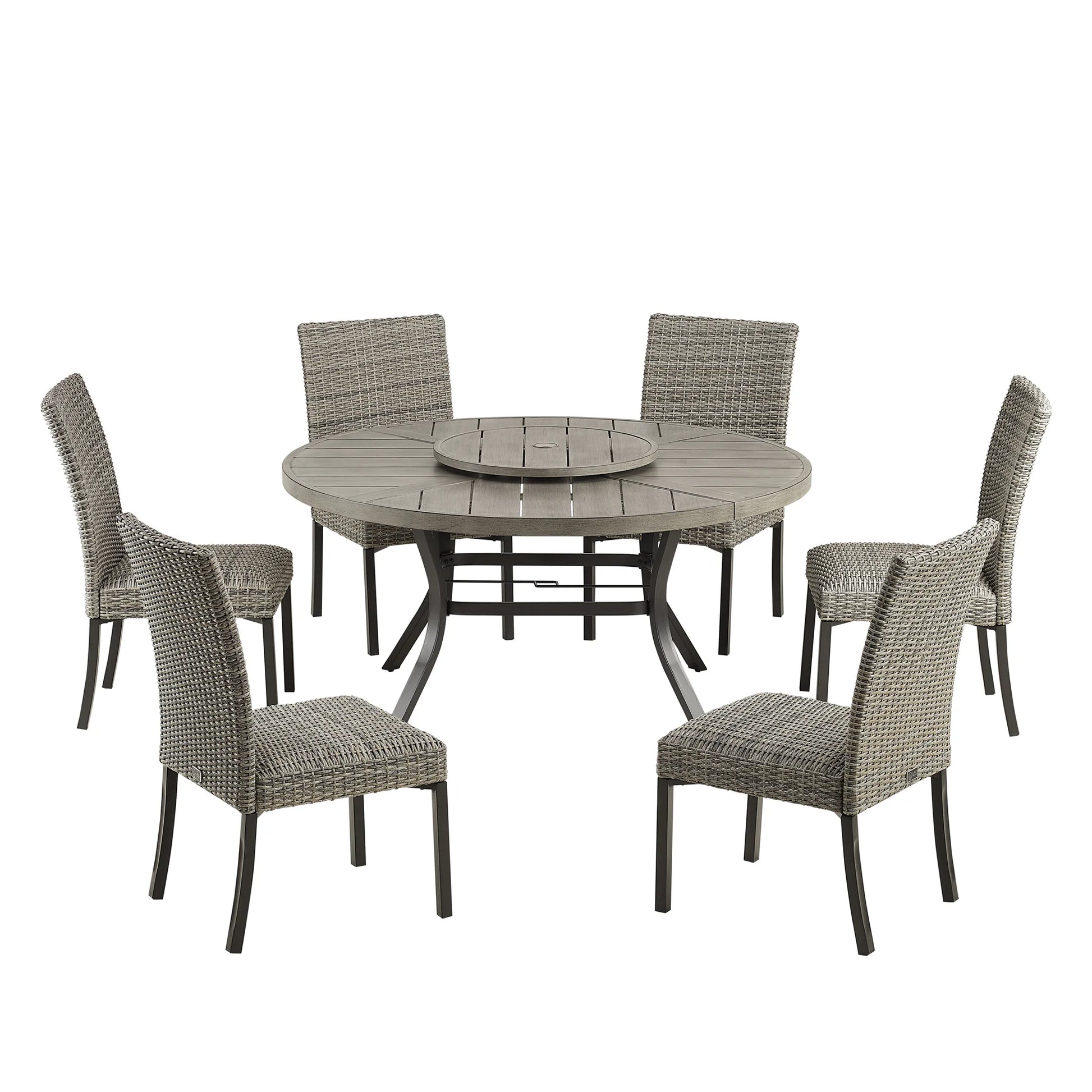 Pavane 7-Piece Outdoor Dining Set With Armless Chair