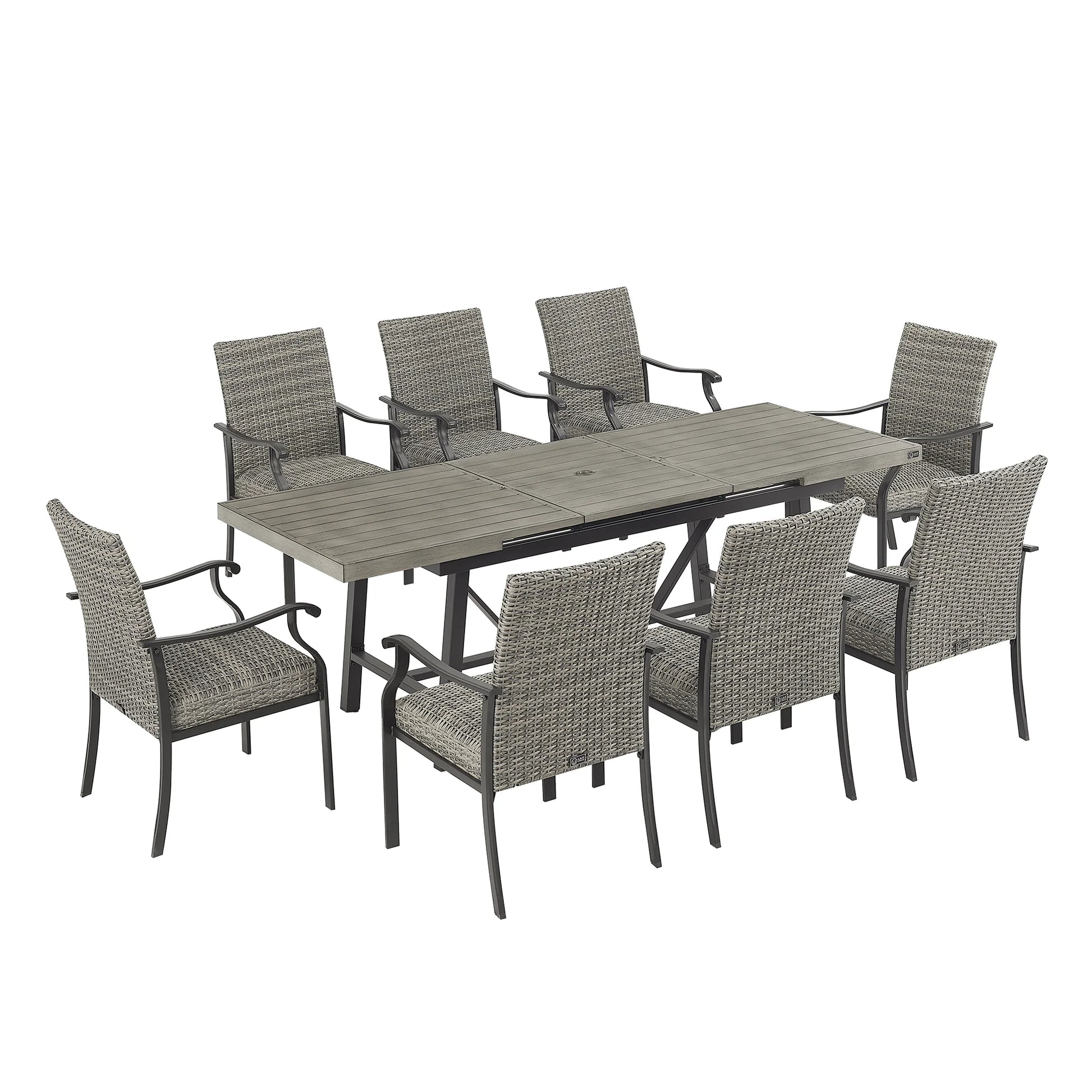 Pavane 9-Piece Patio Automatic Extendable Dining Set