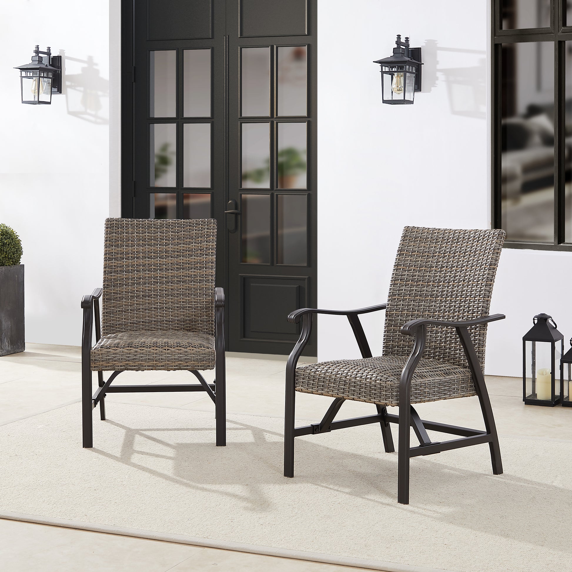 Pavane Patio Rattan Motion Dining Chair