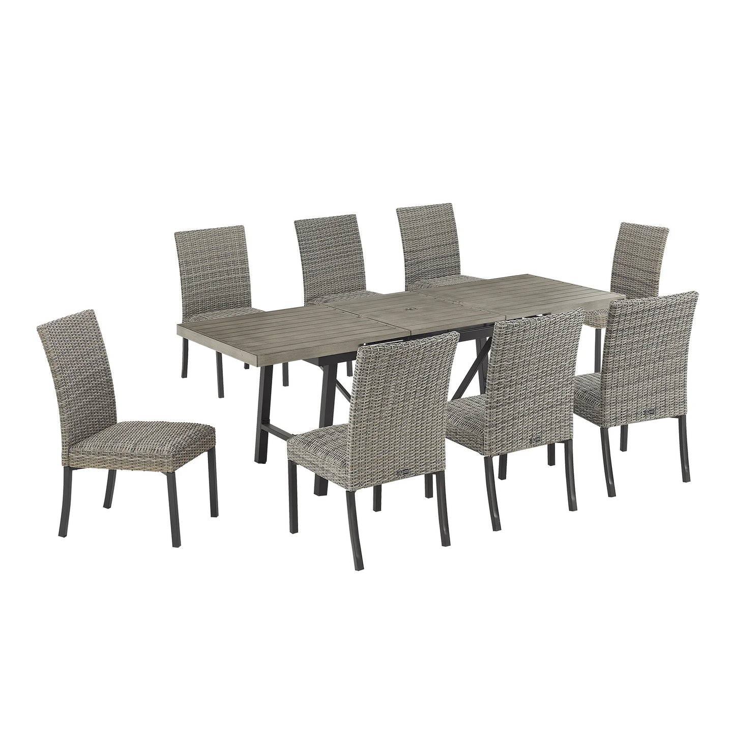 PeakHome Patio Automatic Extendable Dining Set