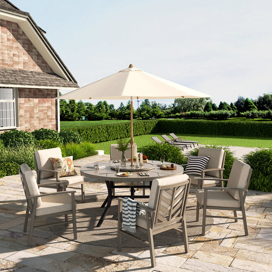 Peak Home Azur 7 Pieces Outdoor Dining Set