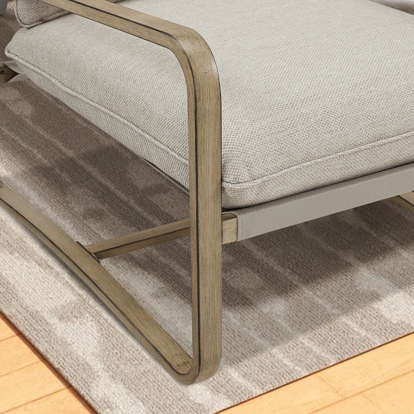 PEAKHOME Lusso Patio Conversation Club Set With Side Table