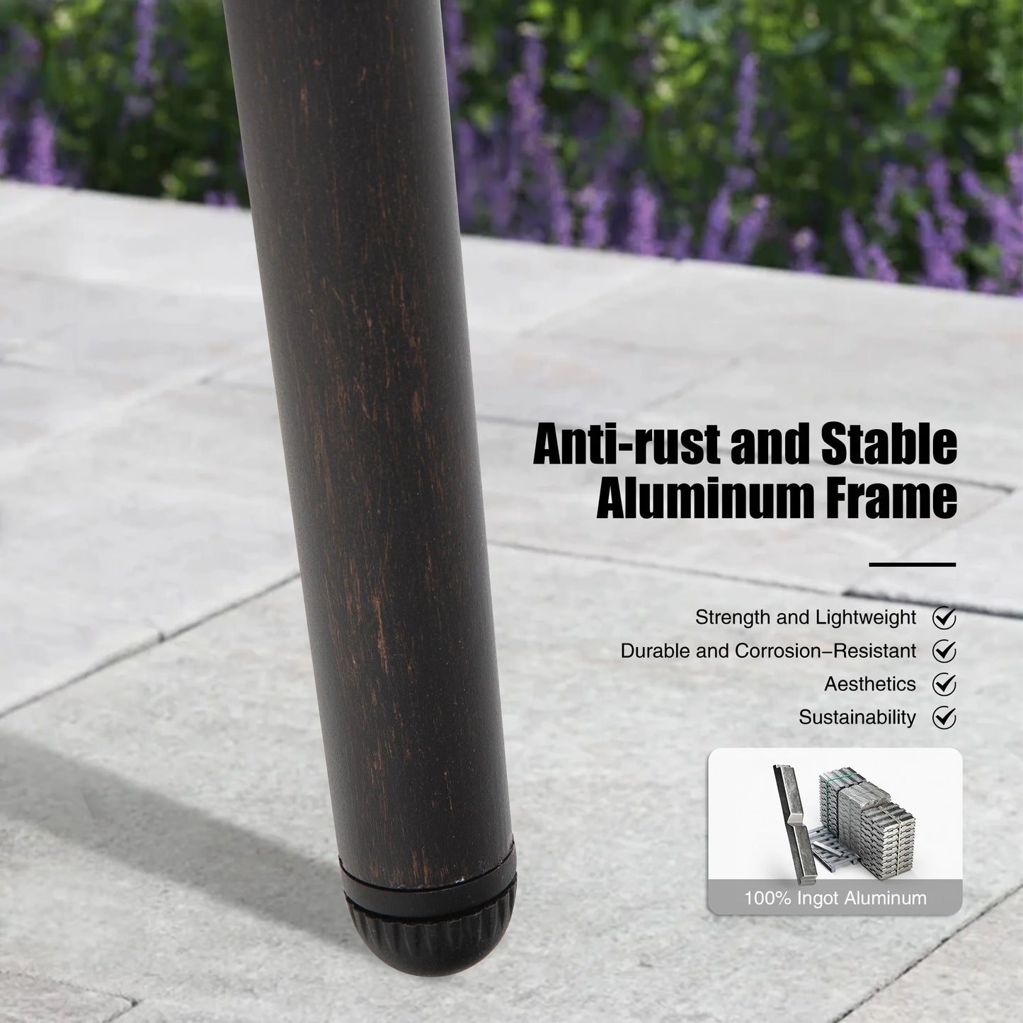 PEAKHOME-Stipa Nesting Coffee Table With Sintered Stone Tabletop 2-Pieces