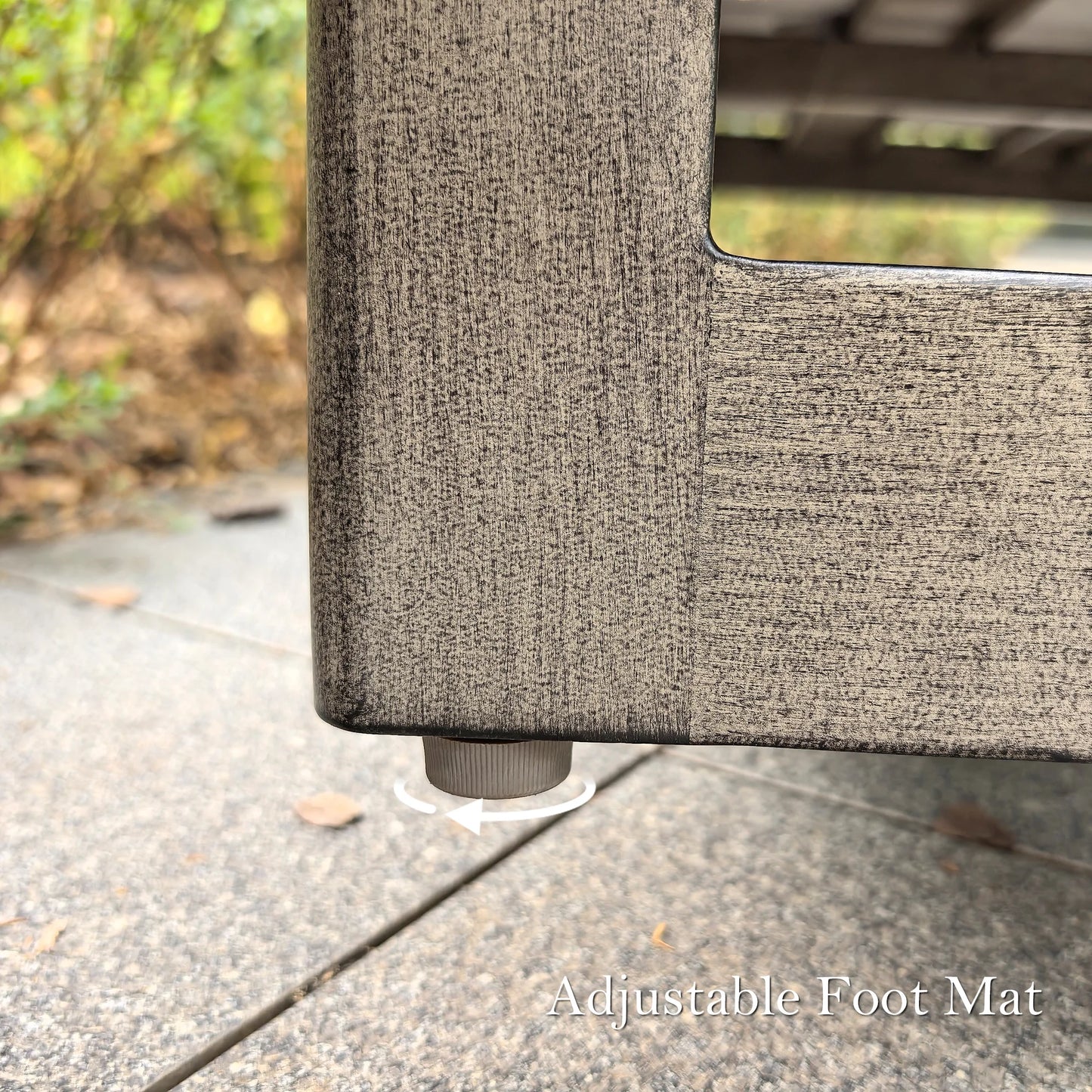 OPEN BOX I Sereno Aluminum Patio Ottoman With Cushions