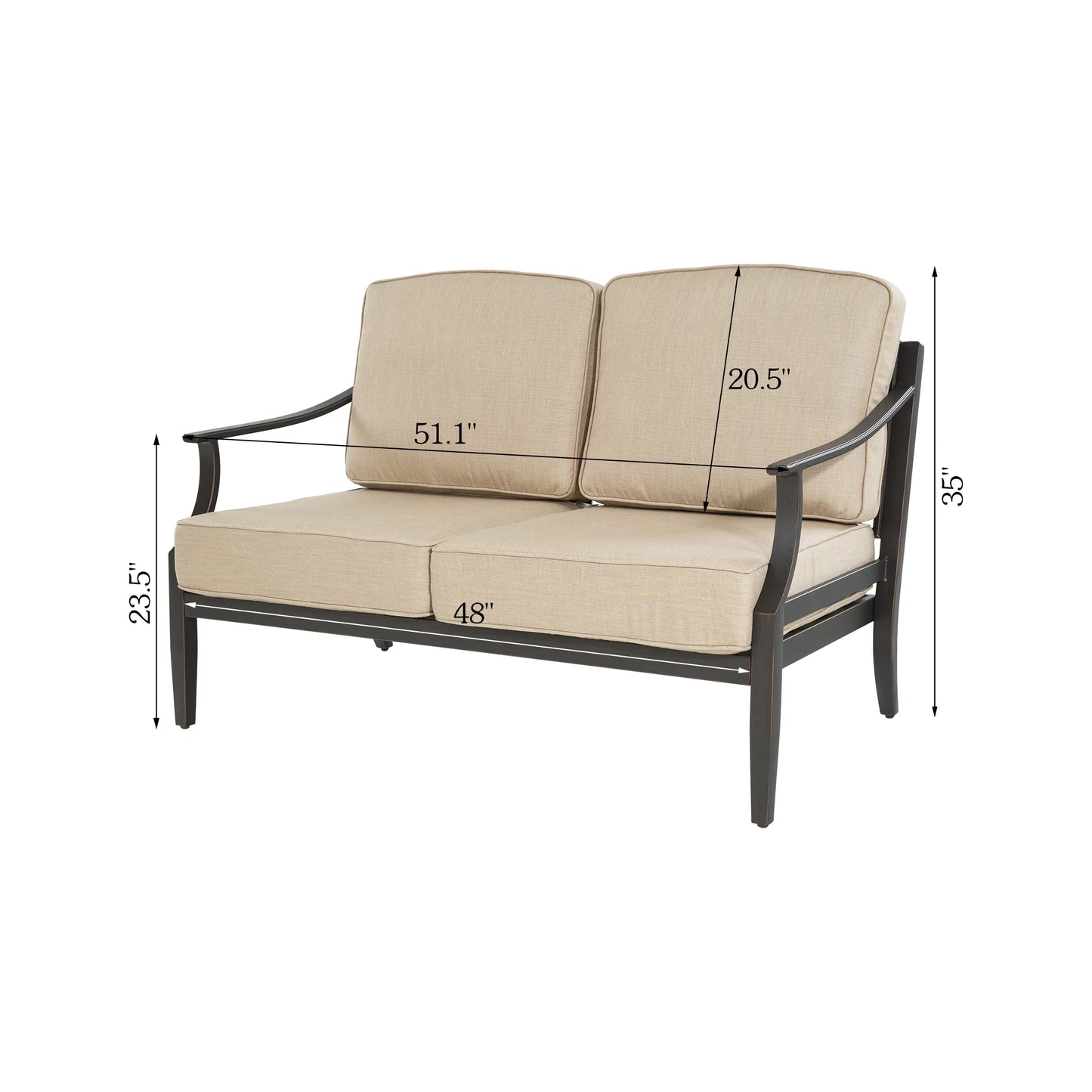 Tamarin Outdoor Loveseat Chair