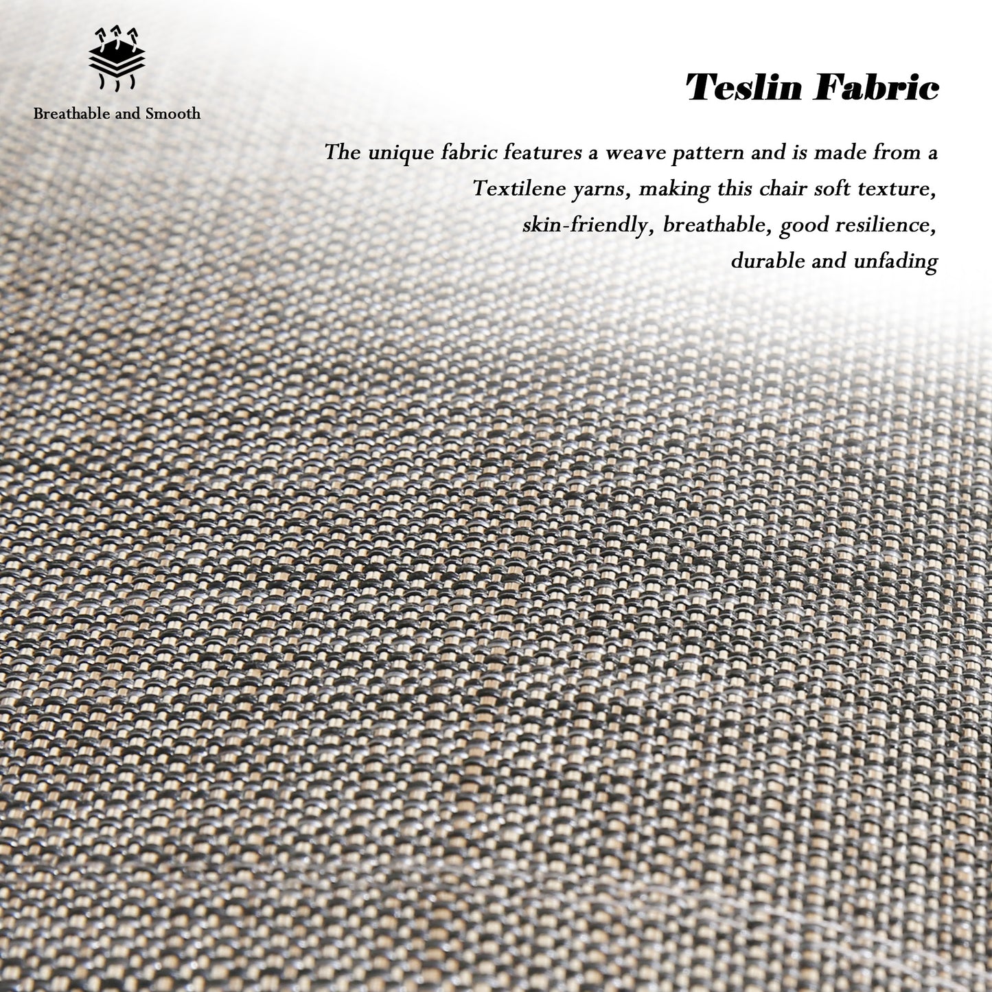 PEAKHOME Cast Aluminum Patio Swivel Dining Chairs Outdoor Slight Rocking Chairs with Textilene Sling Seat and Back