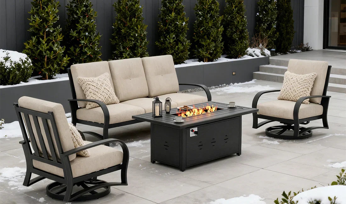 Best Fire Pit Patio Set Combinations With Conversation And Sofa Sets For Stylish Outdoor Living