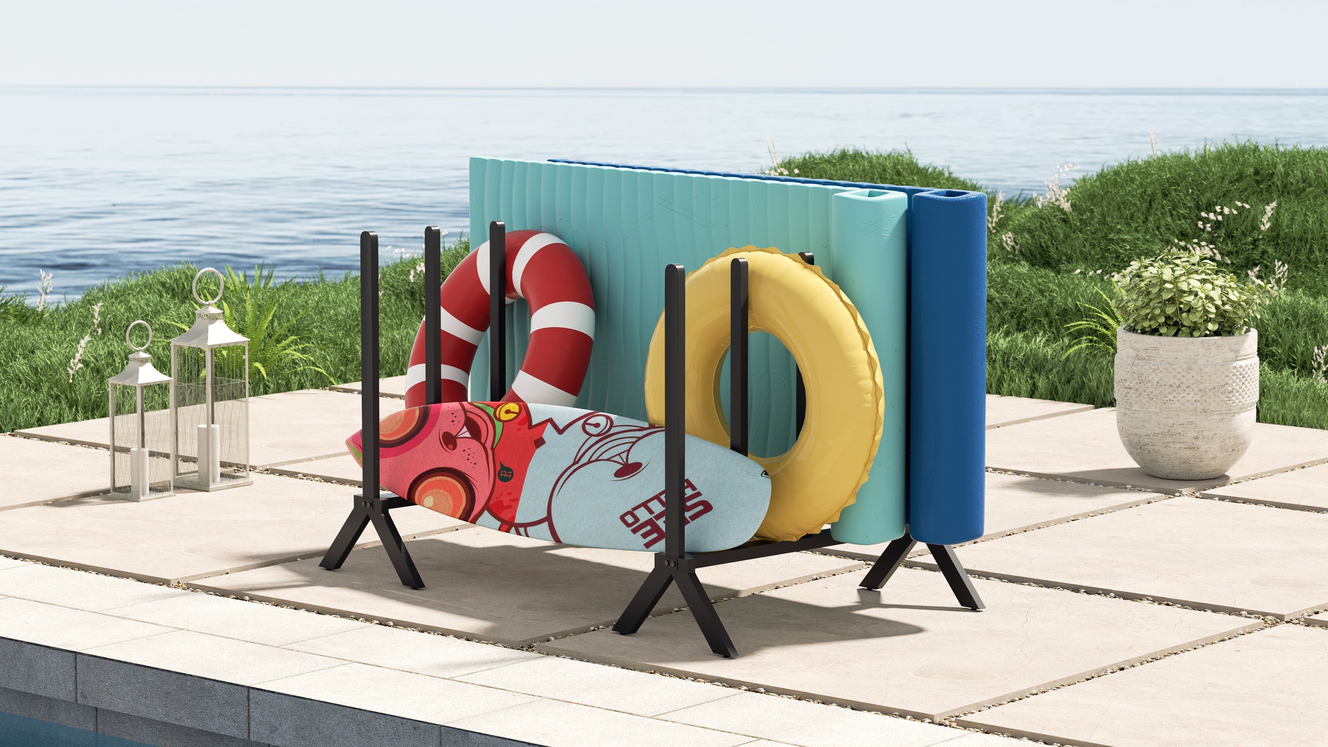 Pool Float Caddy for Poolside – Peak Home Furnishings