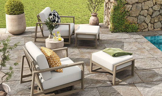 Hamarto Swivel Chair and Ottoman