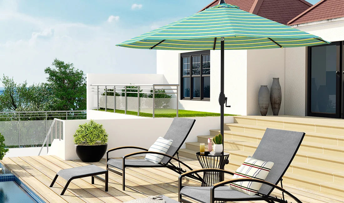 lubricate patio umbrella Deconk 9' X 12' with LED Lights Outdoor Cantilever Umbrellas Pellebant 11 ft. x 11