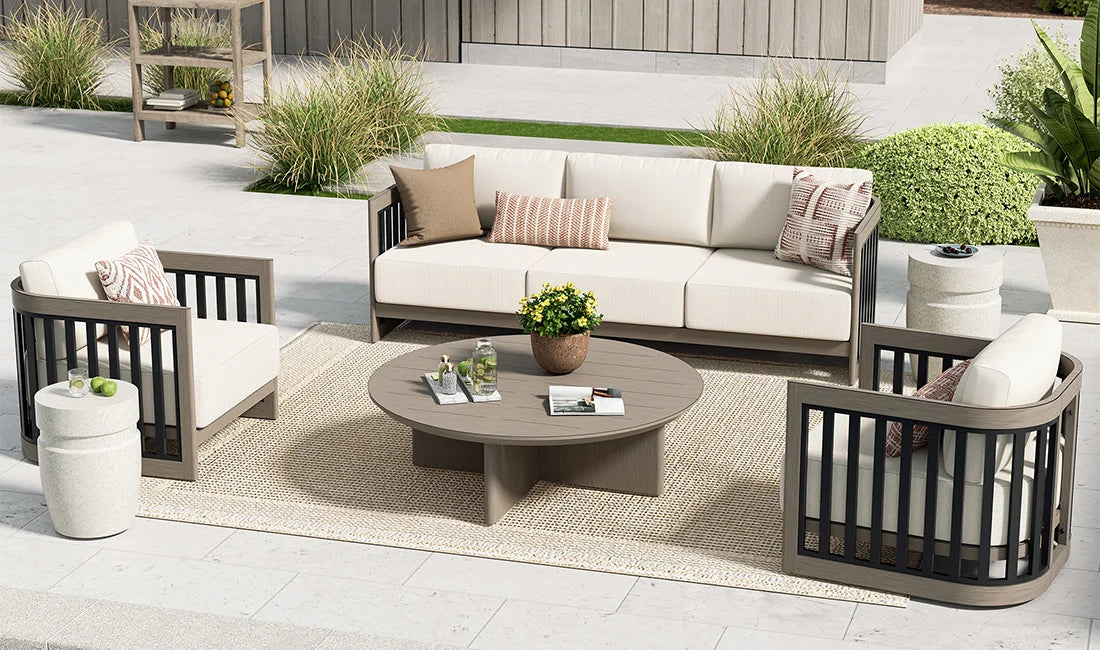 Styling Sereno Woodgrain Tables