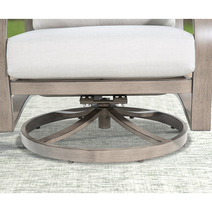 Chamber Aluminum Patio Bistro Set with Sunbrella® Cushions