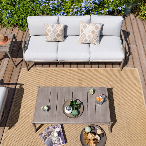 Lamando Patio Sofa With Olefin Cushions