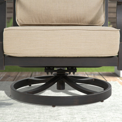 Tamarin 5-Piece Outdoor Swivel Chair Set