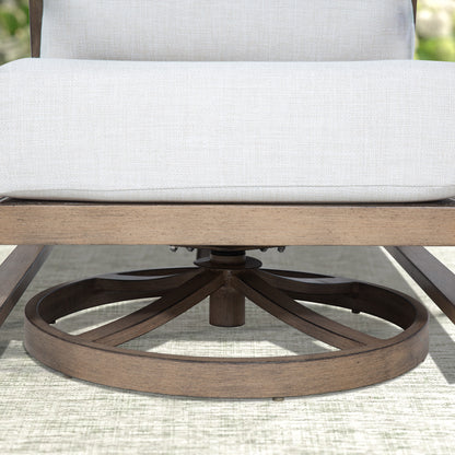 Hamarto 2 Person Aluminum Patio Bistro Set With Side Table