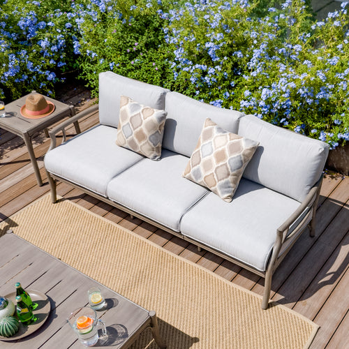 Lamando Patio Sofa With Olefin Cushions