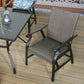 2-Piece Patio Rattan Ding Chairs Outdoor Wicker Motion Rocking Chairs with Armrest and Padded with Dry Quick Foam