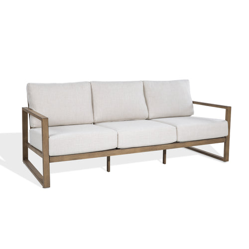 Hamarto Patio Aluminum Sofa With Olefin Cushions