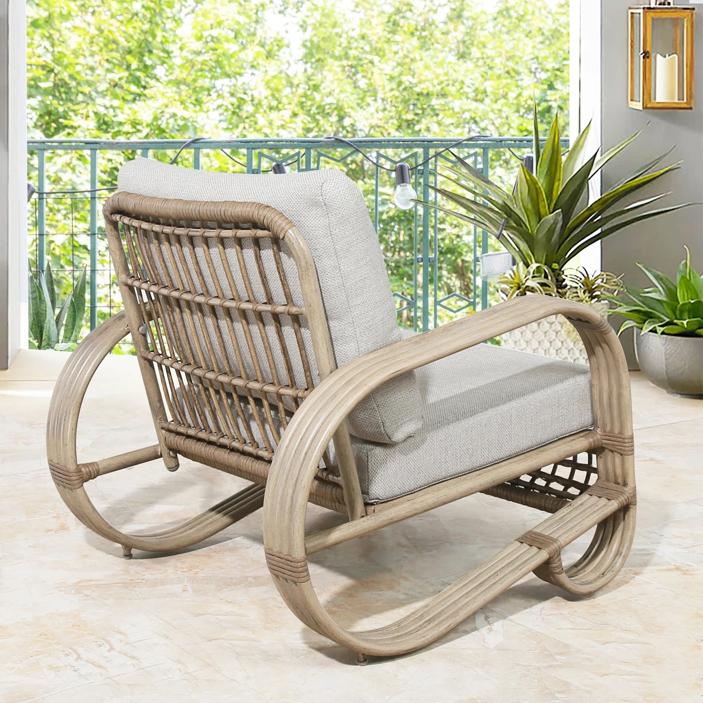 Arsterie 7 Pieces Aluminum Patio Furniture Sofa Sets With Ottoman