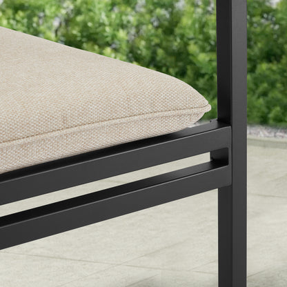 Peakhome Furnishings Patio Dining Chair with Cushion (Set of 2)